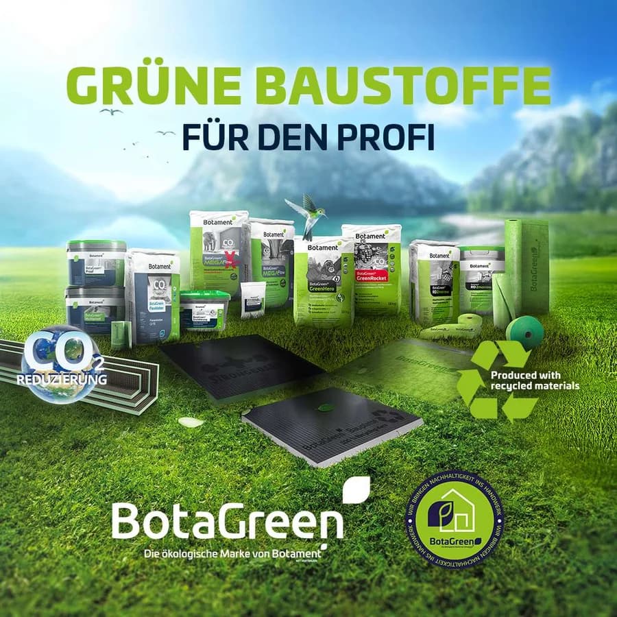 BotaGreen® – Grüne Baustoffe für den Profi von Botament