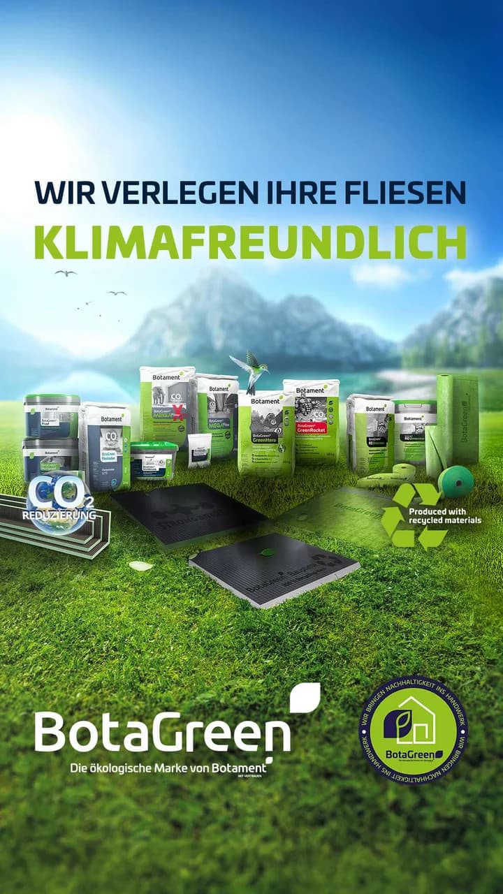 BotaGreen® Produktsortiment – klimafreundlich verlegen